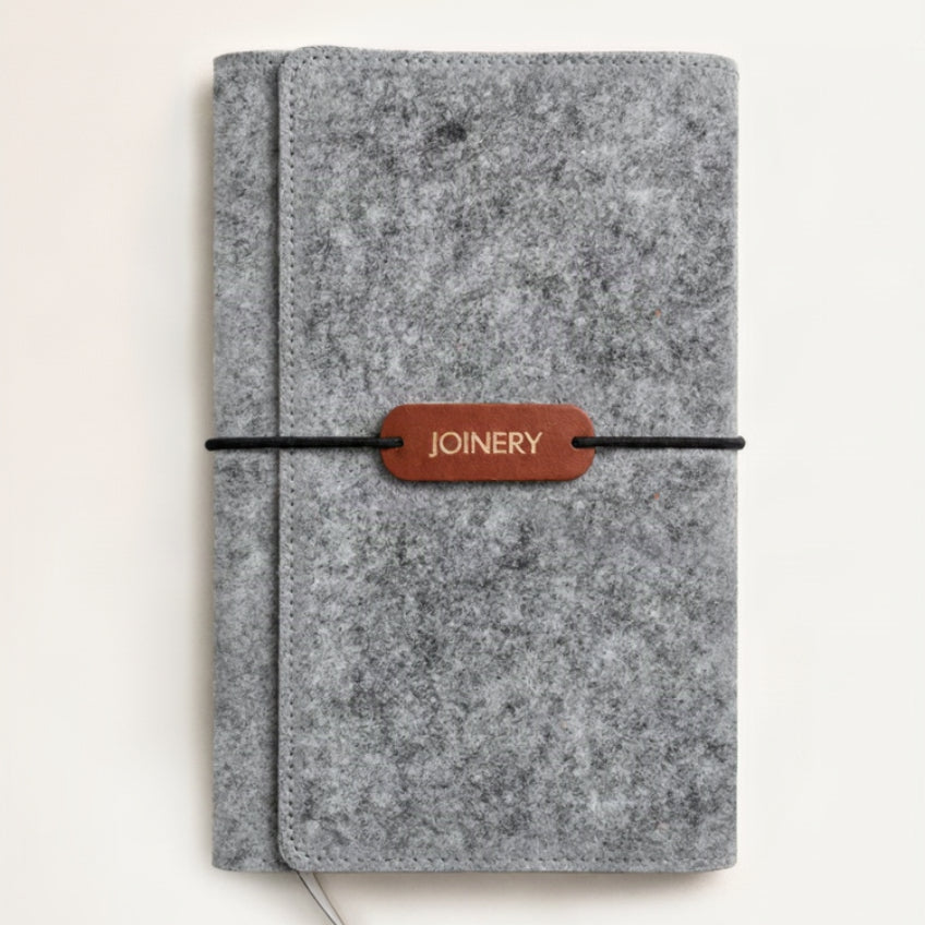 TRAVELLERS JOURNAL A5  GREY FUTUREFELT®