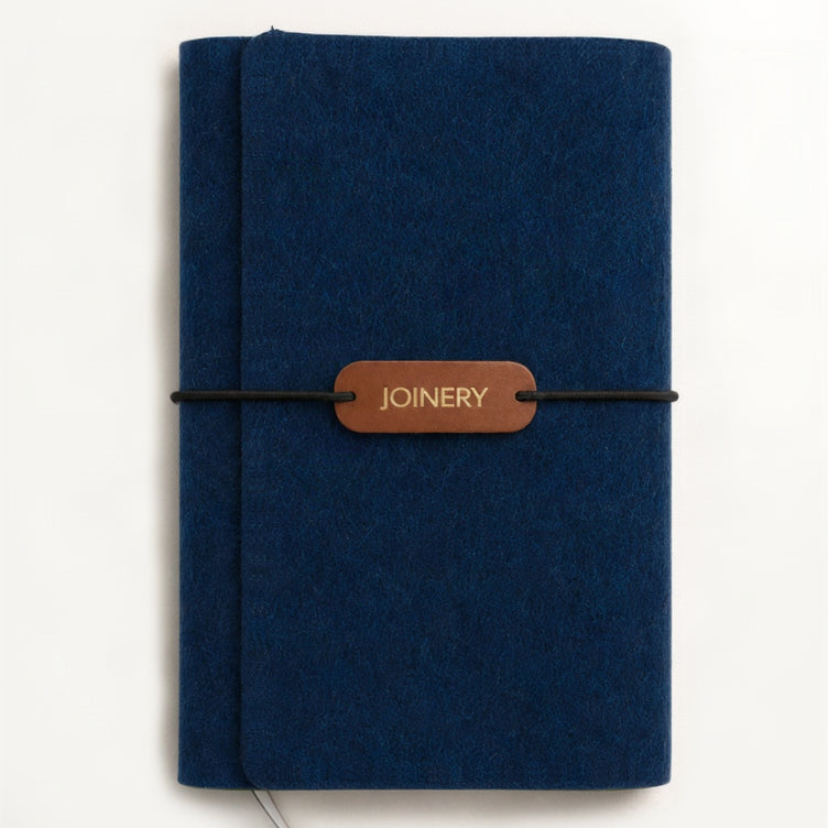TRAVELLERS JOURNAL A5 NAVY ECO-FELT