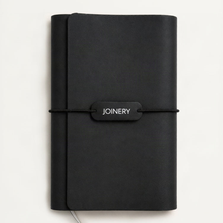 TRAVELLERS JOURNAL A5 BLACK LEATHER