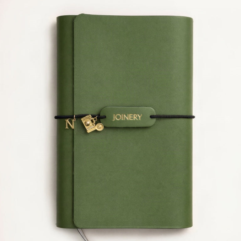 TRAVELLERS JOURNAL A5 SAGE GREEN LEATHER