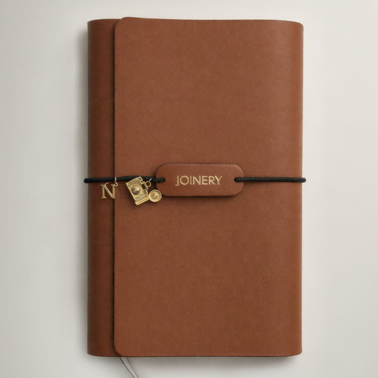 TRAVELLERS JOURNAL A5 TAN LEATHER