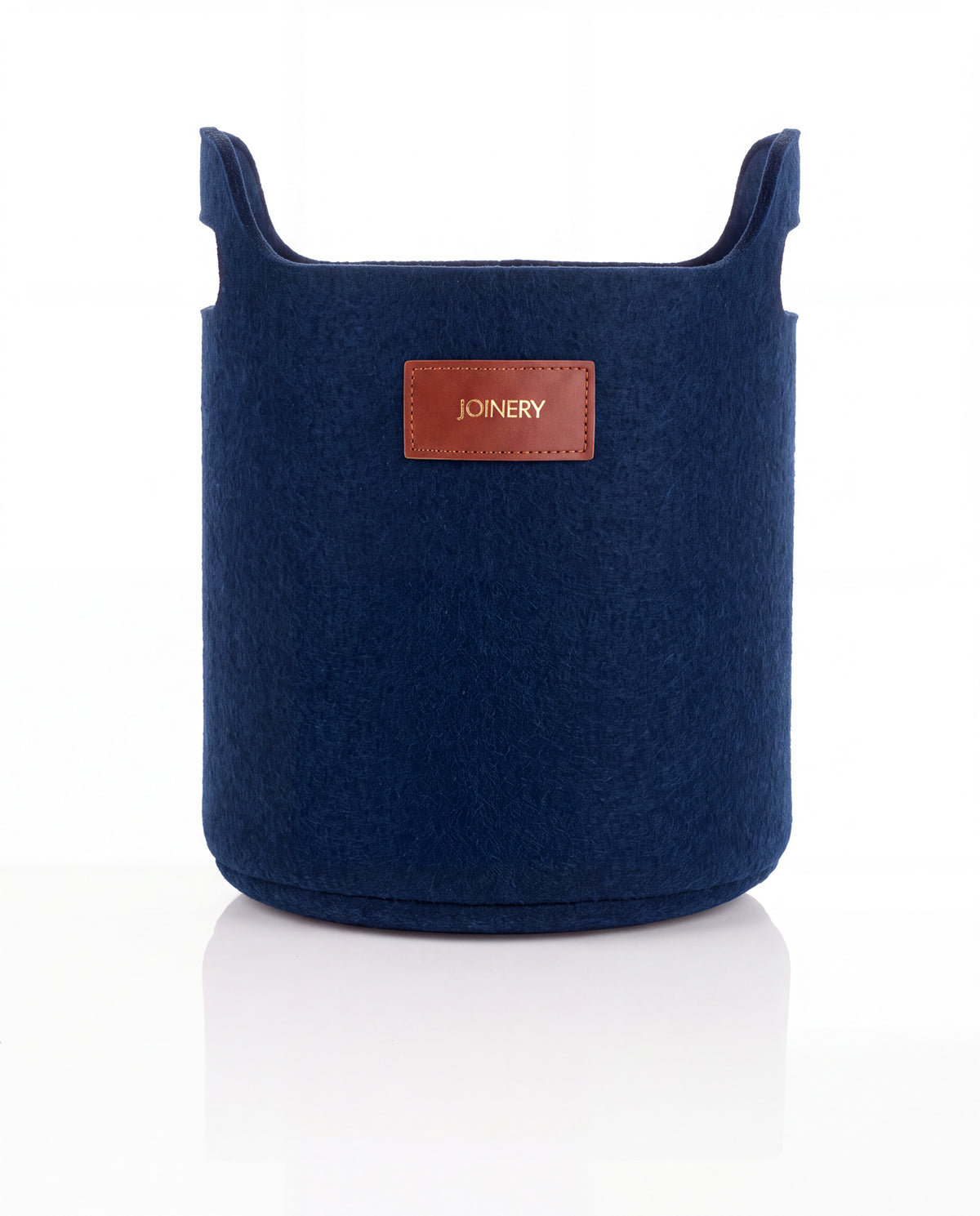 TALL STORAGE BASKET NAVY ECO-FELT
