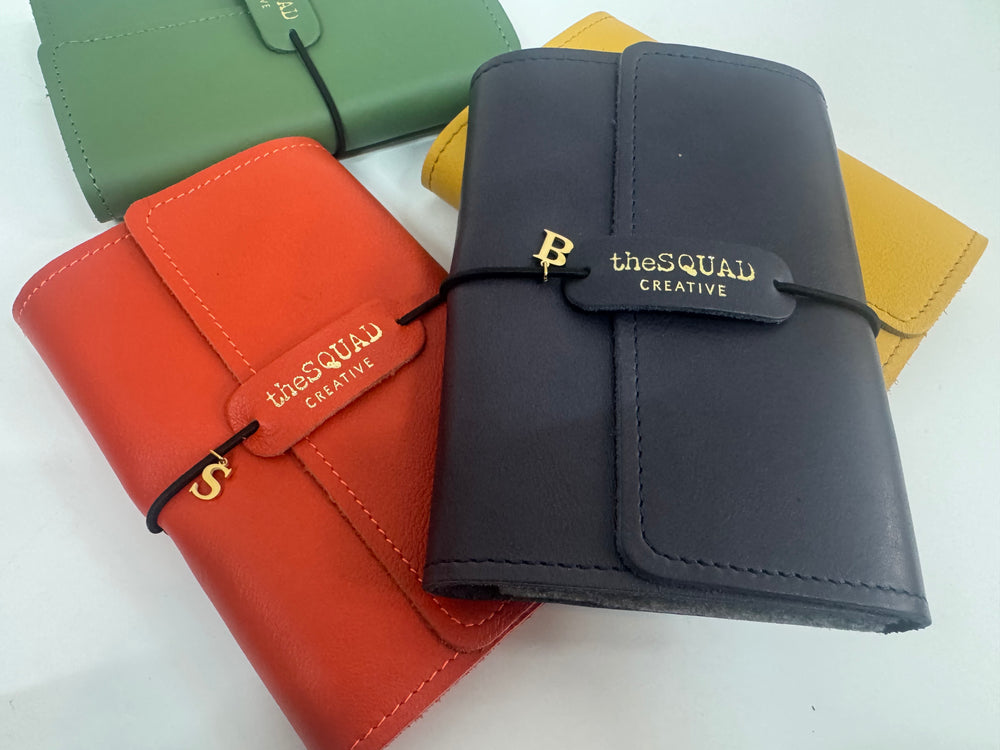 A6 journals, individually monogrammed