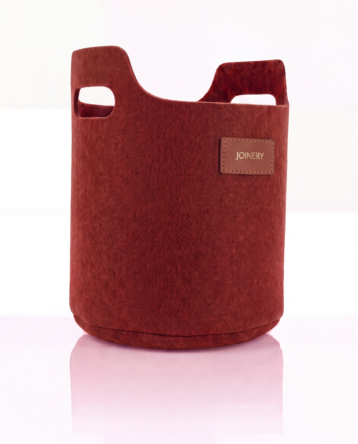 TALL STORAGE BASKET TERRACOTTA ECO-FELT