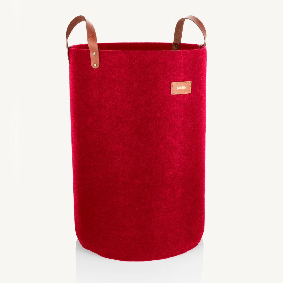 LAUNDRY BASKET BURGUNDY ECO-FELT