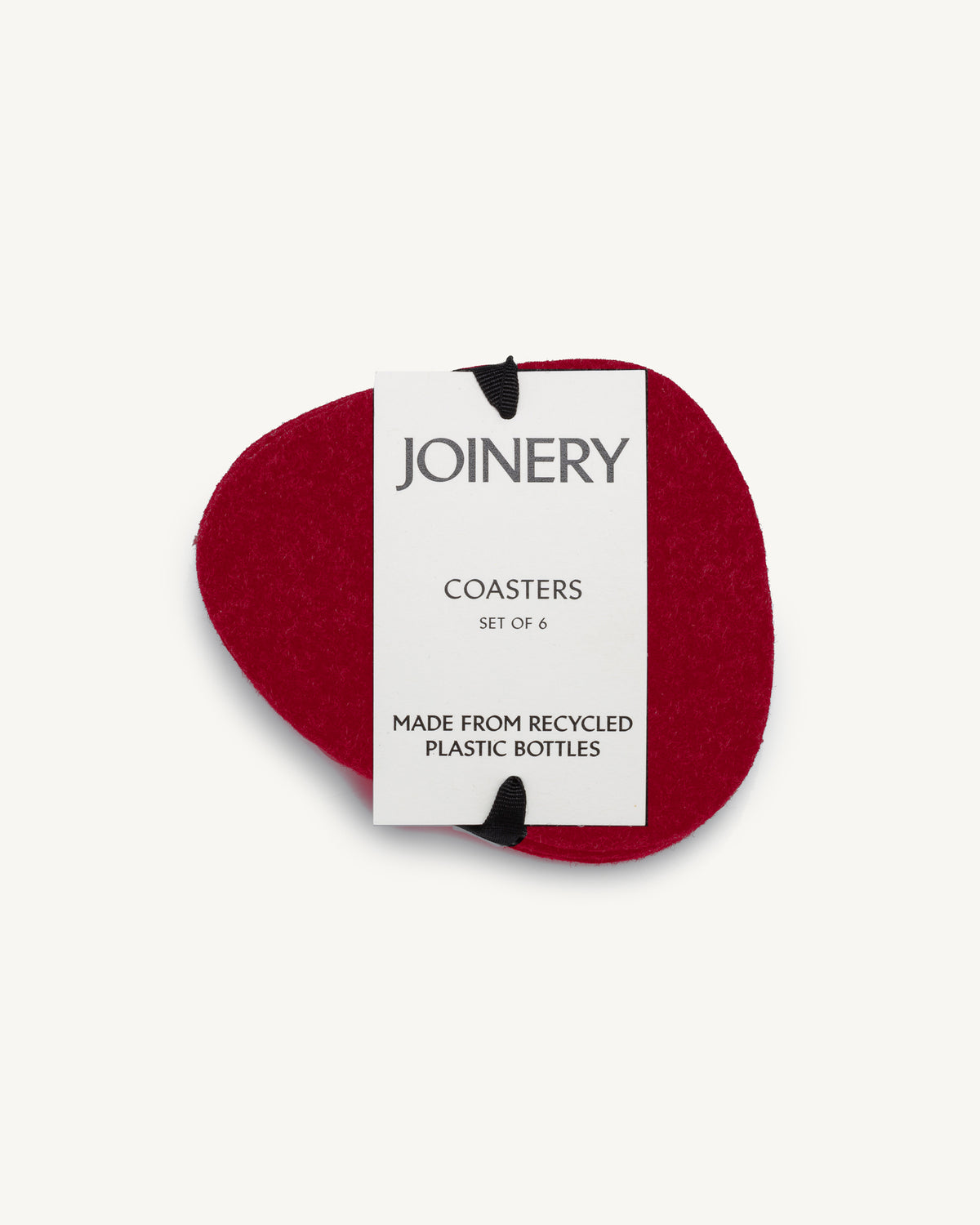 PEBBLE COASTERS BURGUNDY ECO-FELT
